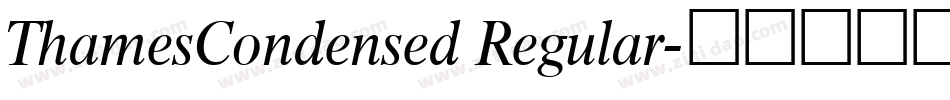 ThamesCondensed Regular字体转换